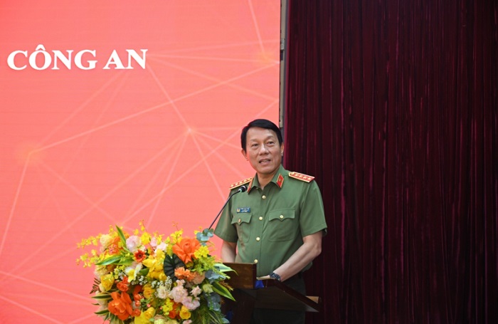 Bộ trưởng Lương Tam Quang phát biểu tại buổi lễ.
