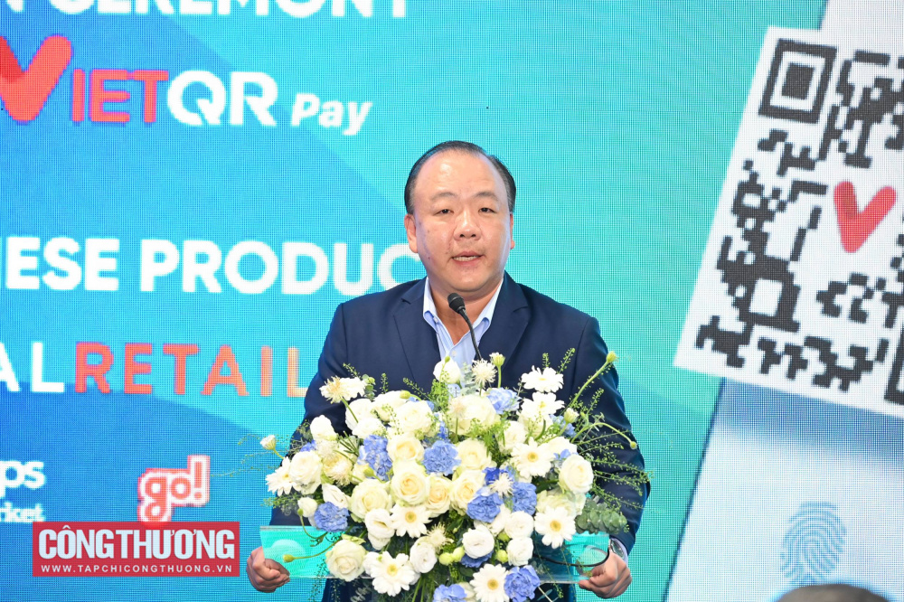 Ông Trần Hữu Linh - Cục trưởng Cục Quản lý và Phát triển thị trường trong nước (Bộ Công Thương) đánh giá cao nỗ lực của Central Retail Việt Nam và Napas trong thúc đẩy triển khai thanh toán số tại thị trường bán lẻ nội địa