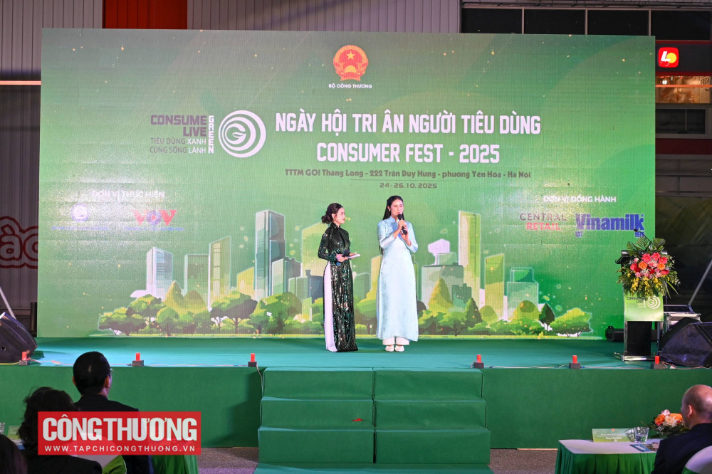 Tại sự kiện, với vai trò là người có sức ảnh hưởng đến cộng đồng và cũng là người tiêu dùng, hoa hậu Ngọc Hân và nhạc sĩ - ca sĩ Tuấn Cry đã có những chia sẻ về lối sống và thói quen tiêu dùng xanh, tiêu dùng có trách nhiệm, vì cộng đồng.