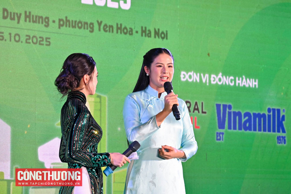 Tại sự kiện, với vai trò là người có sức ảnh hưởng đến cộng đồng và cũng là người tiêu dùng, hoa hậu Ngọc Hân và nhạc sĩ - ca sĩ Tuấn Cry đã có những chia sẻ về lối sống và thói quen tiêu dùng xanh, tiêu dùng có trách nhiệm, vì cộng đồng.
