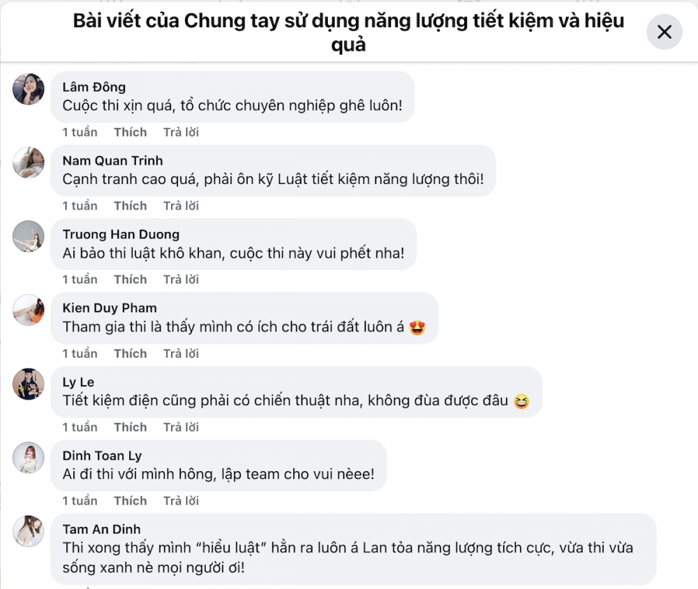 Nhiều bạn trẻ hưởng ứng tham gia cuộc thi