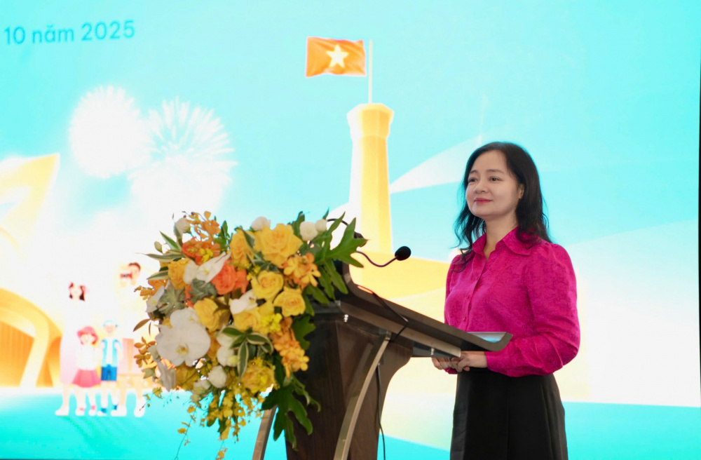 Lan tỏa tinh thần đổi mới sáng tạo, phát triển bền vững và chuyển đổi xanh ngành công nghiệp 1 bà Nguyễn Thị Lâm Giang, Cục trưởng Cục Đổi mới sáng tạo, Chuyển đổi xanh và Khuyến công