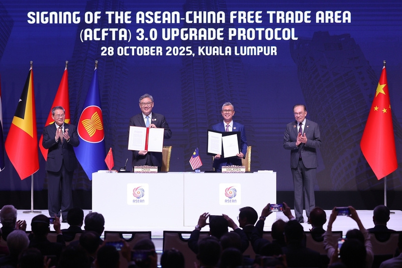 Lễ ký Nghị định thư nâng cấp Hiệp định Thương mại tự do ASEAN-Trung Quốc (ACFTA 3.0)