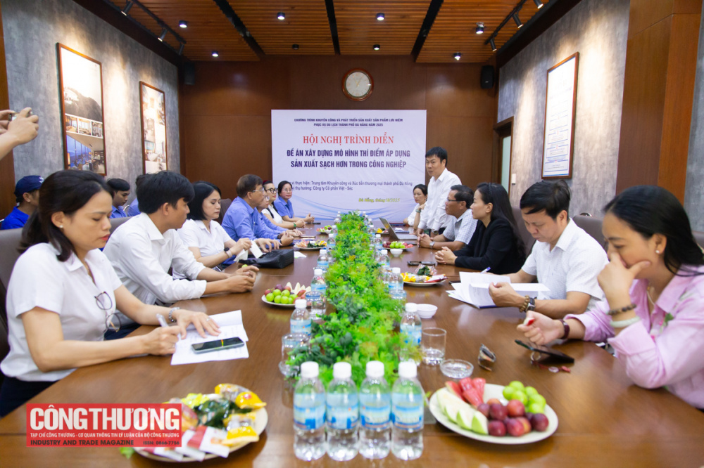 Nghiệm thu mô hình thí điểm áp dụng sản xuất sạch hơn trong công nghiệp tại Công ty CP Việt Séc