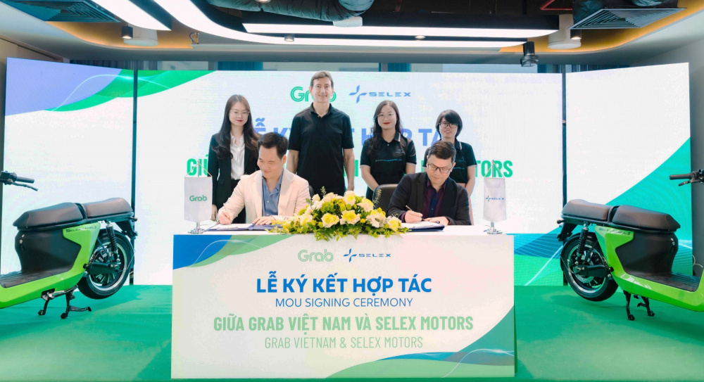 Grab Việt Nam và Selex Motors ký thỏa thuận hợp tác toàn diện