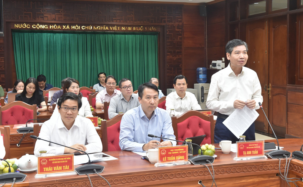 Chủ tịch UBND tỉnh Đắk Lắk Tạ Anh Tuấn phát biểu - Ảnh: VGP