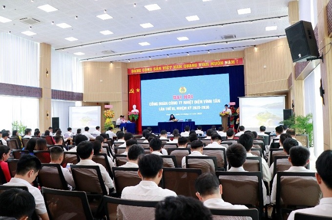 Toàn cảnh Đại hội Công đoàn Công ty Nhiệt điện Vĩnh Tân lần thứ III,nhiệm kỳ 2025 - 2030