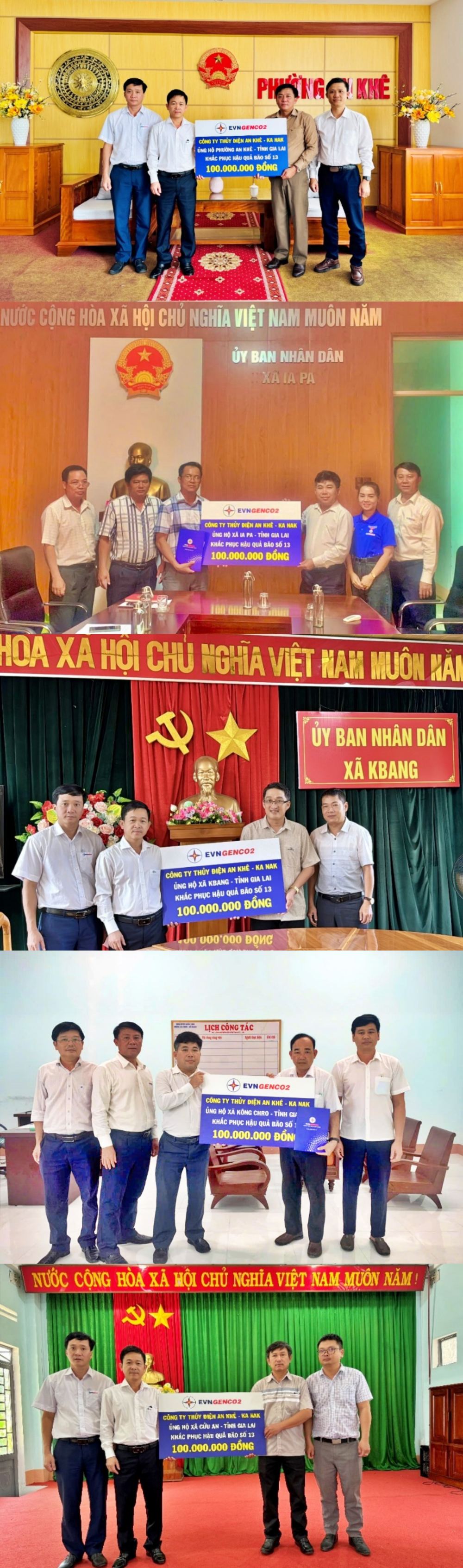 Thủy điện An Khê - Ka Nak trao các hỗ trợ