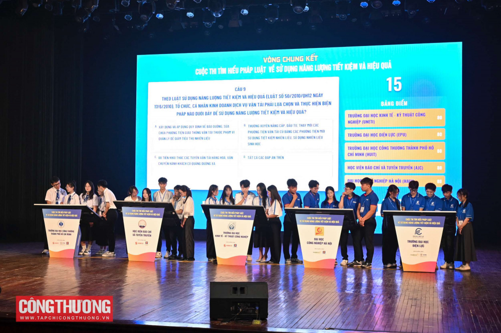 Đội thi UNETI xuất sắc giành Giải Nhất tại Vòng Chung kết Cuộc thi Tìm hiểu Pháp luật về sử dụng năng lượng tiết kiệm và hiệu quả 1 Đội thi UNETI xuất sắc giành Giải Nhất tại Vòng Chung kết Cuộc thi Tìm hiểu Pháp luật về sử dụng năng lượng tiết kiệm và hiệu quả