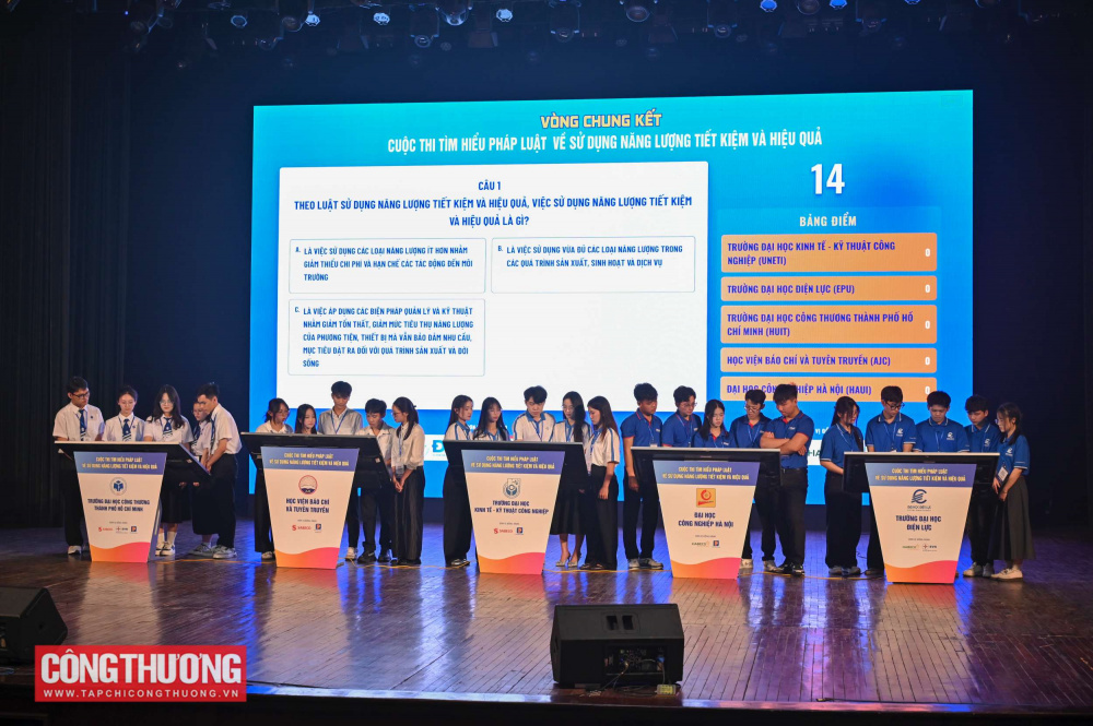 Vòng Chung kết Cuộc thi Tìm hiểu Pháp luật về sử dụng năng lượng tiết kiệm và hiệu quả Vòng Chung kết Cuộc thi Tìm hiểu Pháp luật về sử dụng năng lượng tiết kiệm và hiệu quả