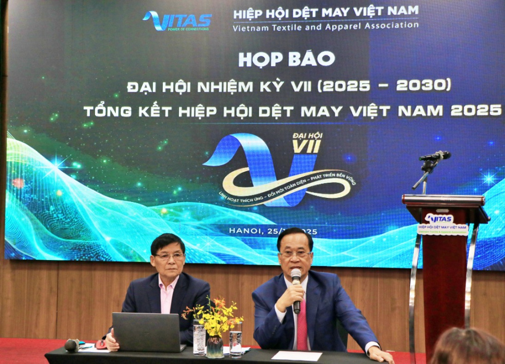 tai Họp báo của Hiệp hội Dệt May Việt Nam