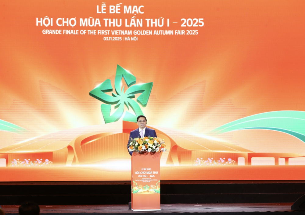Thủ tướng Phạm Minh Chính dự lễ bế mạc Hội chợ mùa Thu lần thứ nhất - 2025