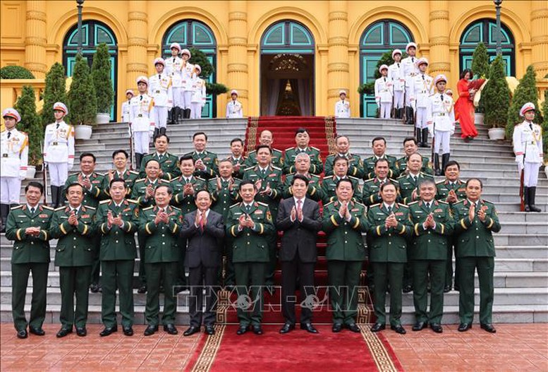 Trao quyết định bổ nhiệm Chủ nhiệm Tổng cục Chính trị và thăng quân hàm Đại tướng, Thượng tướng- Ảnh 8.