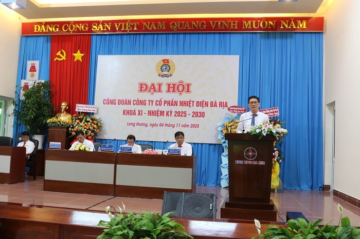 Đại hội Công đoàn Công ty CP Nhiệt điện Bà Rịa khóa XI, nhiệm kỳ 2025 - 2030