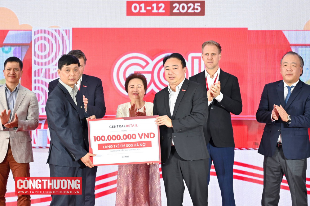 Tập đoàn Central Retail Việt Nam đã công bố khoản tài trợ hàng nhu yếu phẩm trị giá 100 triệu đồng cho Làng Trẻ em SOS Hà Nội