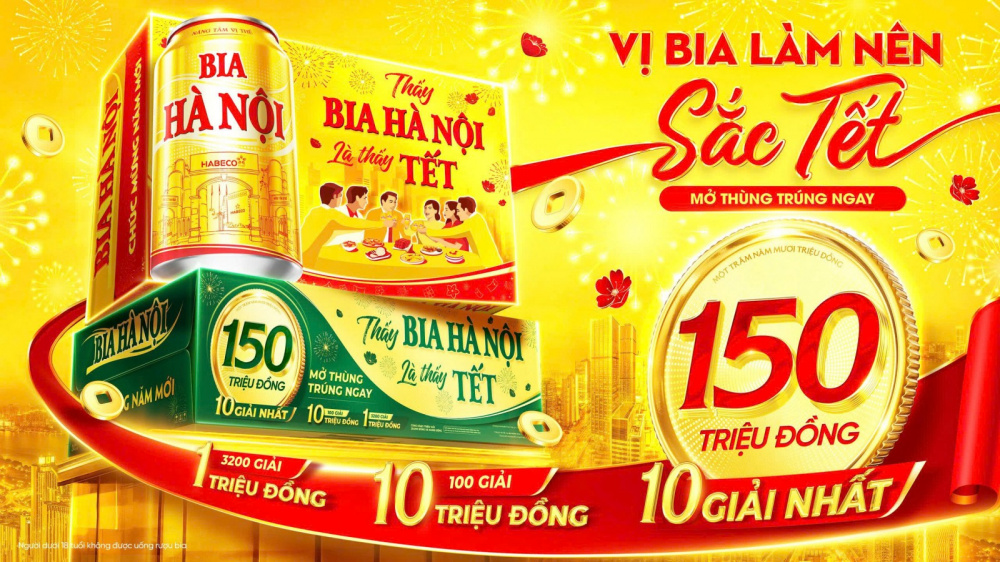 Bia Hà Nội Tết 2026