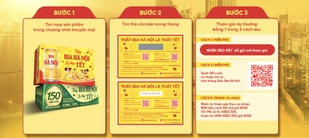 Bia Hà Nội Tết 2026