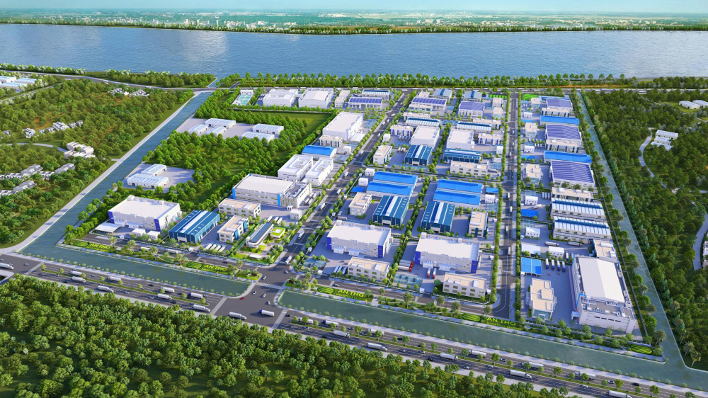 Phối cảnh tổng thể Dự án Cụm công nghiệp An Thọ.