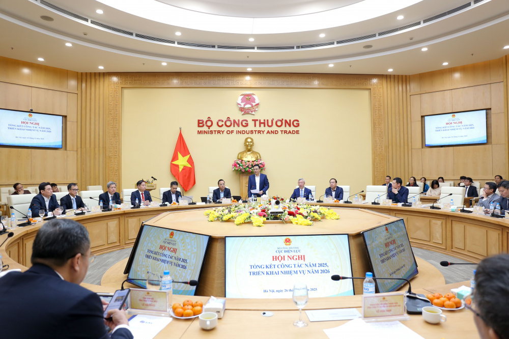 Ngày 26/12/2025, tại trụ sở Bộ Công Thương, Cục Điện lực tổ chức Hội nghị tổng kết công tác năm 2025 và triển khai nhiệm vụ năm 2026.