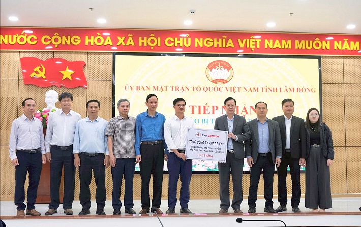 EVNGENCO1 ủng hộ bão lũ