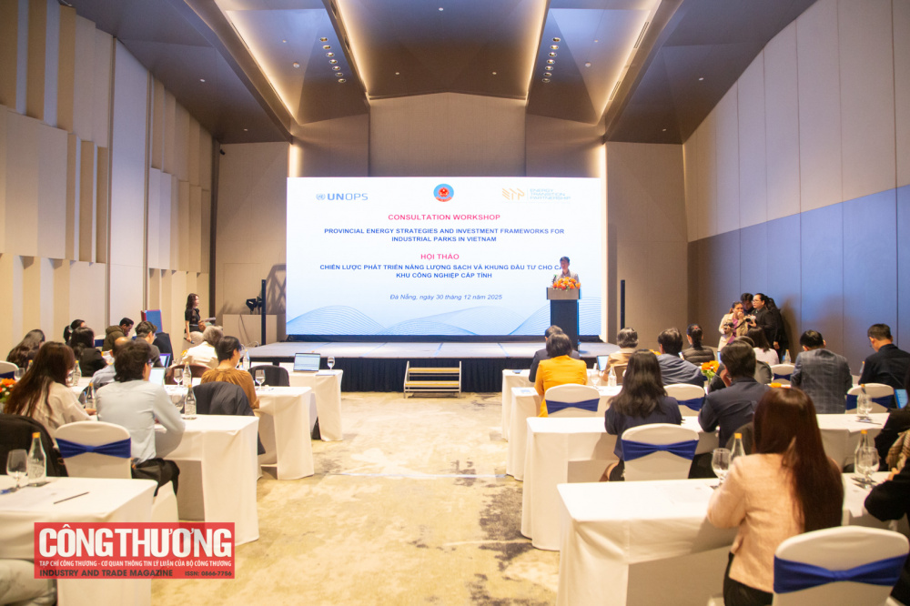 Hội thảo “Chiến lược phát triển năng lượng sạch và khung đầu tư cho các khu công nghiệp cấp tỉnh”.