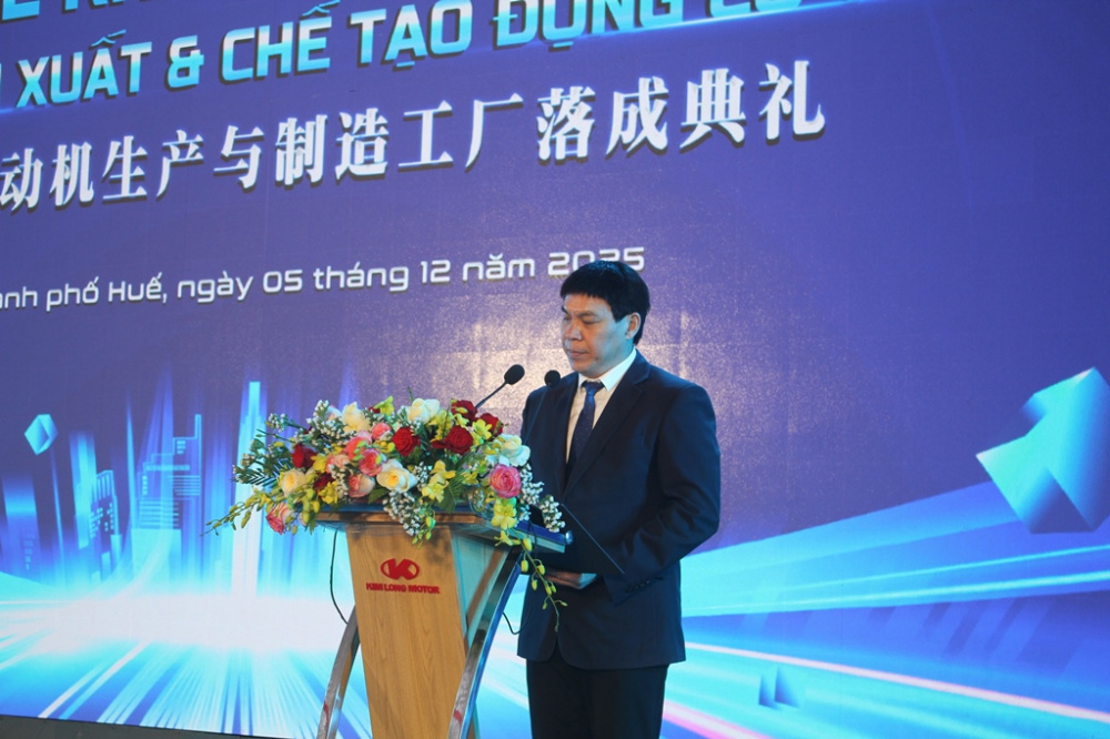 Ông Lý Hán Dương, Chủ tịch Tập đoàn Yuchai phát biểu tại sự kiện - Ảnh: VGP