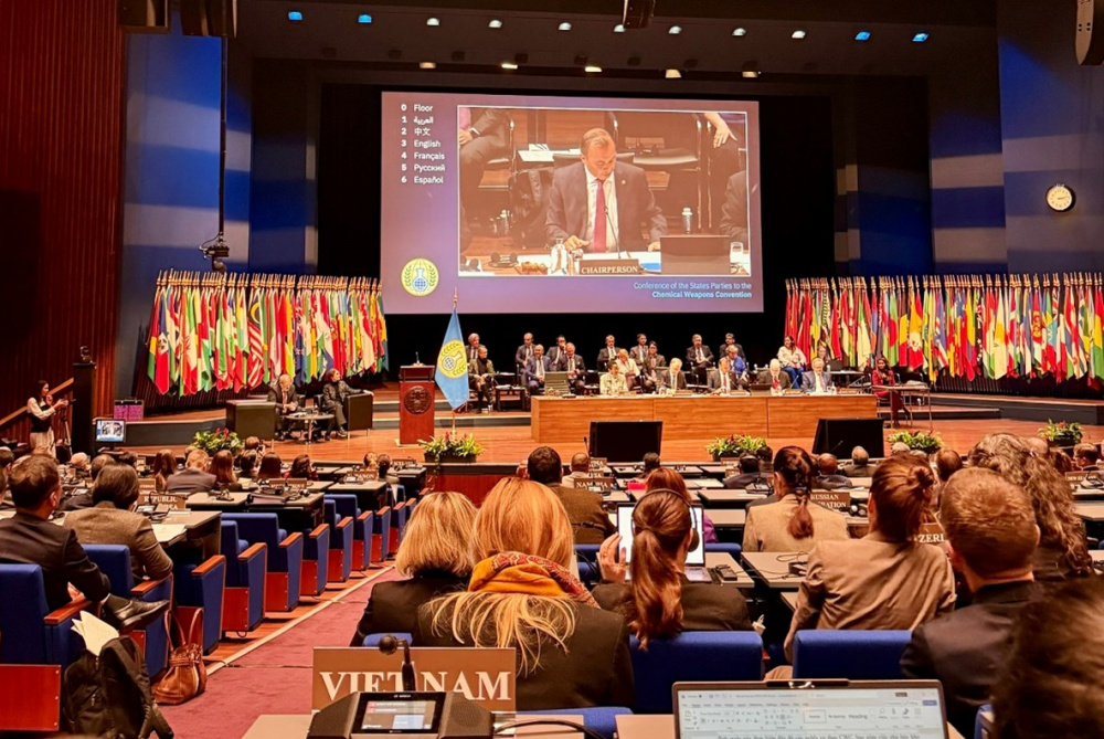 Việt Nam kiên định với mục tiêu loại bỏ hoàn toàn vũ khí hóa học trên toàn cầu