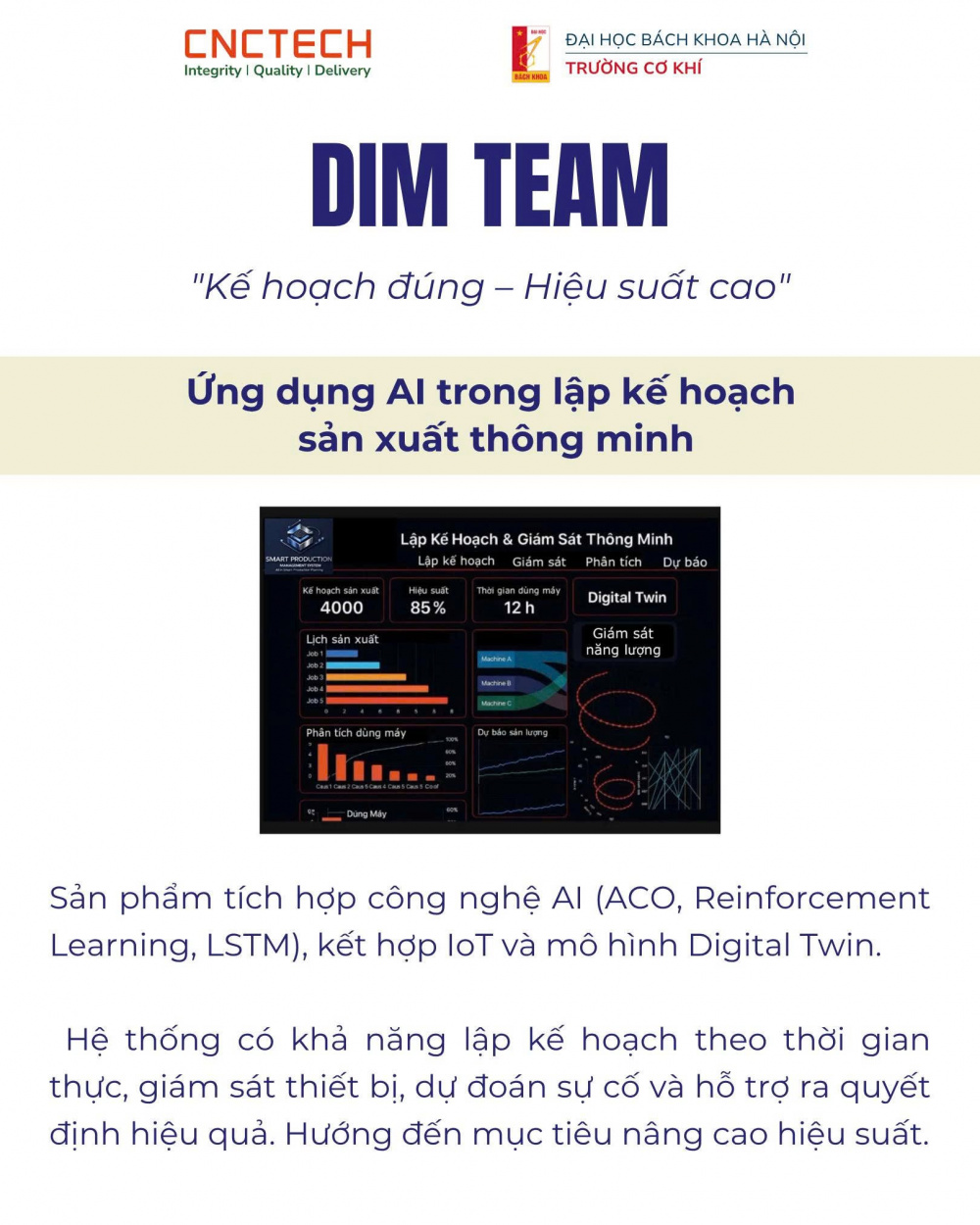 - DREAM TEAM – AI & IoT giám sát tình trạng động cơ trong sản xuất