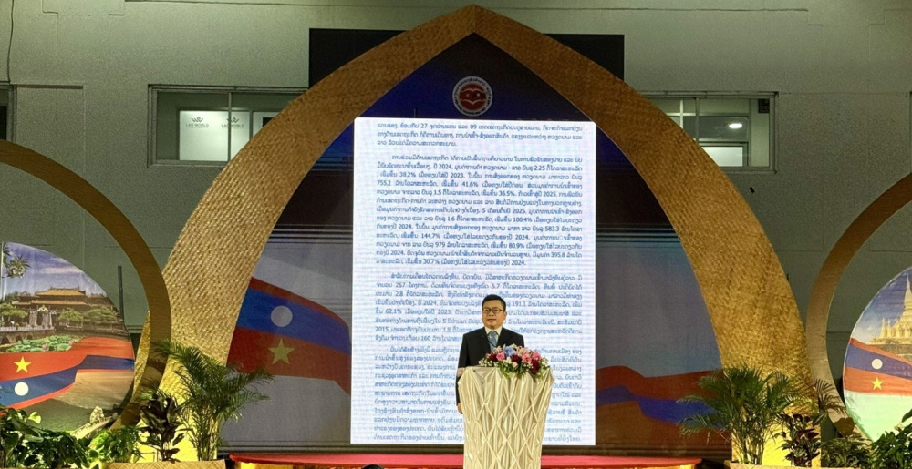 Khai mạc Hội chợ thương mại Việt Nam - Lào 2025