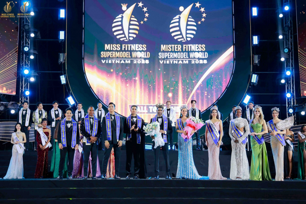Quy Nhơn liên tục trở thành điểm đến của nhiều đoàn khách quốc tế nhờ cảnh quan thiên nhiên, câu chuyện văn hóa lịch sử lẫn chuỗi hoạt động đa dạng. Ảnh: BTC cuộc thi Hoa hậu và Nam vương siêu mẫu thể hình thế giới