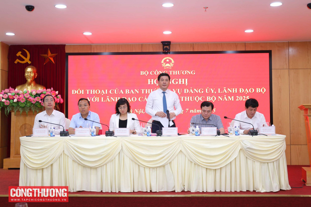Hội nghị đối thoại của Ban Thường vụ Đảng ủy, Lãnh đạo Bộ với Lãnh đạo các đơn vị thuộc Bộ Công Thương năm 2025