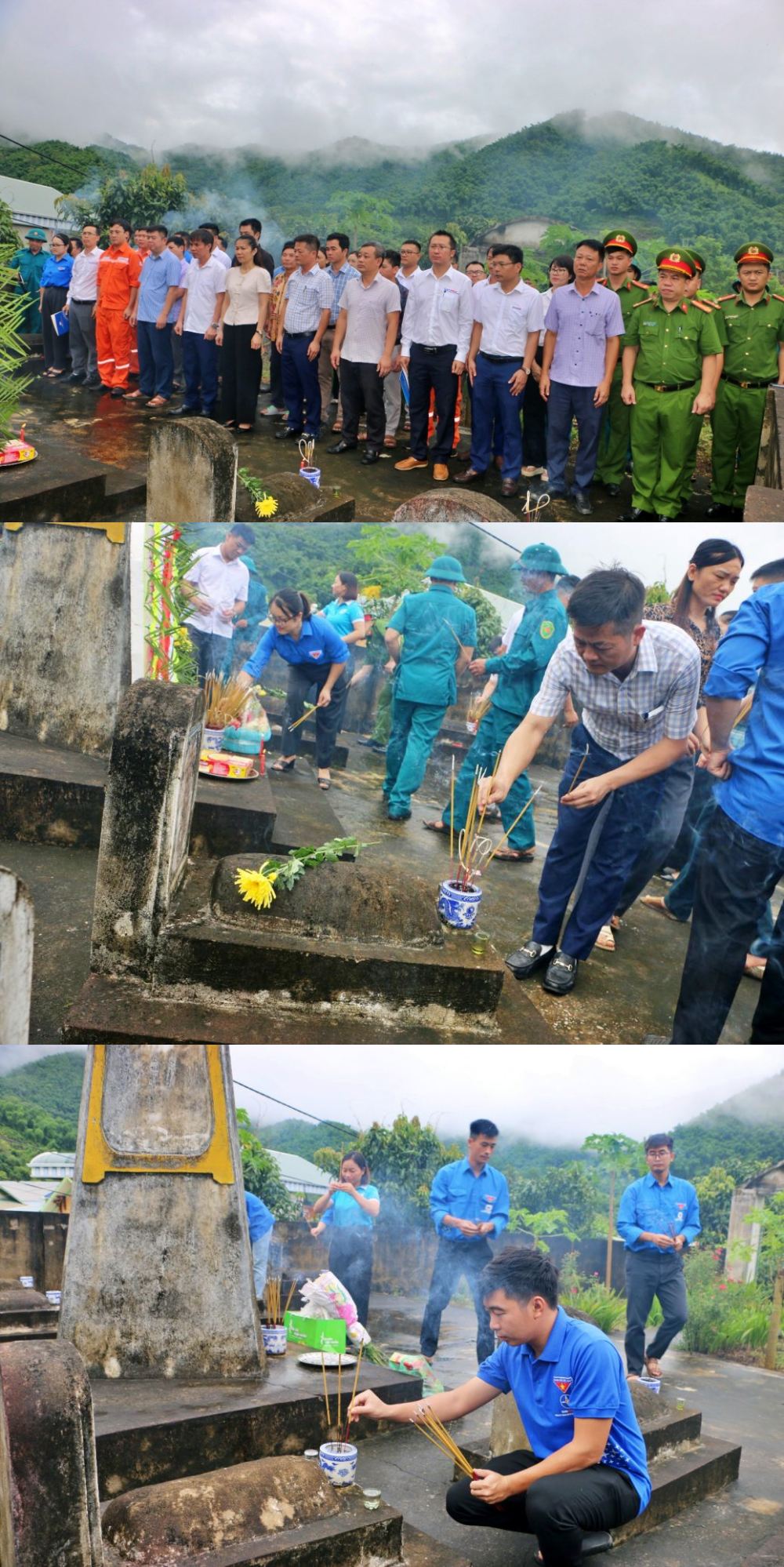 Thủy điện Trung Sơn tri ân các anh hùng liệt sỹ