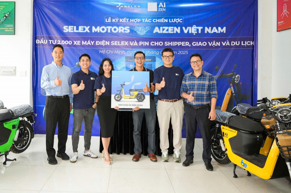 Aizen Global hợp tác cùng Selex Motors phát triển xe máy điện