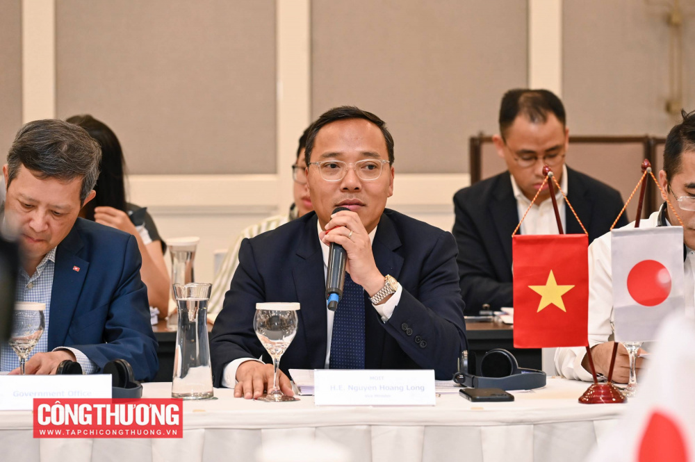 Thứ trưởng Bộ Công Thương Nguyễn Hoàng Long bày tỏ ghi nhận và đánh giá cao nỗ lực của Nhóm Công tác thúc đẩy AZEC Việt Nam - Nhật Bản thời gian qua