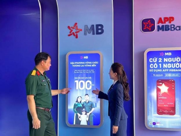 MB giới thiệu gói tài chính ưu đãi dành riêng cho quân nhân và cán bộ doanh nghiệp quốc phòng.