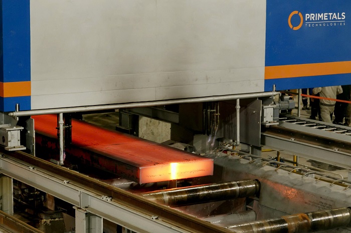 Máy đúc phôi thép tấm dày số 02 của Primetals đã được đưa vào hoạt động