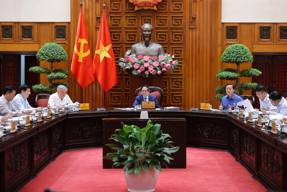 hủ tướng Phạm Minh Chính chủ trì cuộc họp của Thường trực Chính phủ về công tác chuẩn bị tổ chức lễ khánh thành, khởi công các dự án, công trình chào mừng kỷ niệm 80 năm Quốc khánh (2/9/1945 - 2/9/2025)