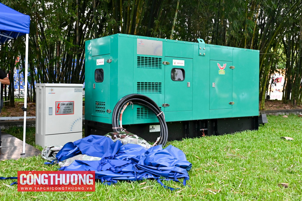 Các máy phát được lắp đặt bổ sung để dự phòng cấp điện
