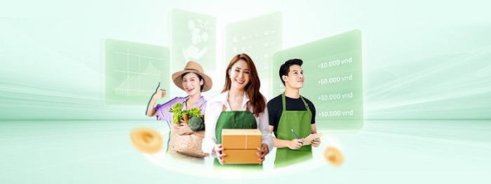 Vietcombank triển khai 2 chương trình ưu đãi tài chính dành riêng cho hộ kinh doanh lần đầu sử dụng dịch vụ ngân hàng số từ Vietcombank
