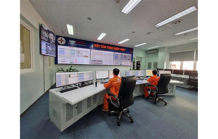Phòng điều khiển trung tâm Nhà máy Thủy điện Đại Ninh