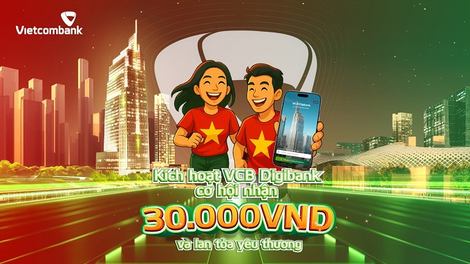 Vietcombank đồng hành “Cùng Việt Nam tiến bước - 1 tỷ bước chân tiến vào kỷ nguyên mới”