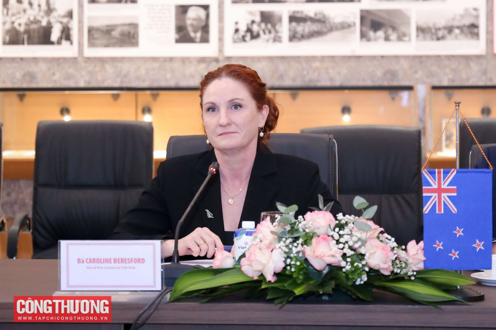 Bộ trưởng Nguyễn Hồng Diên tiếp tân Đại sứ New Zealand tại Việt Nam Caroline Beresford