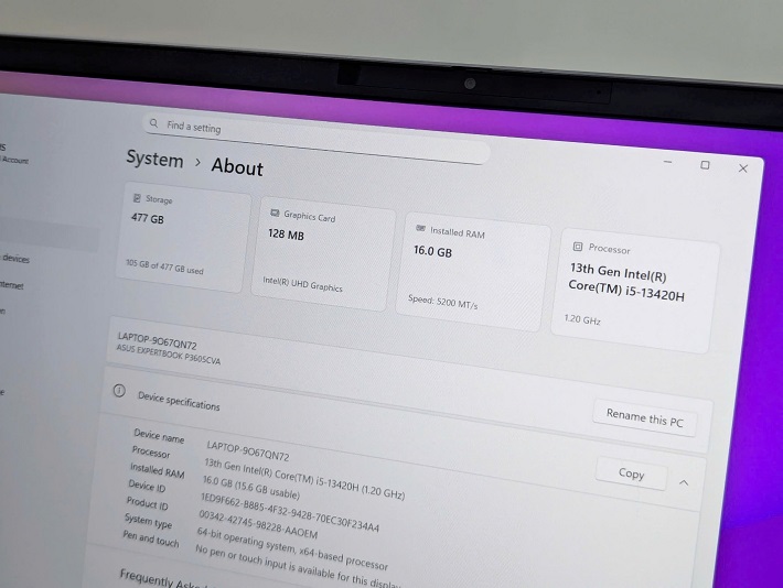ASUS ExpertBook P3