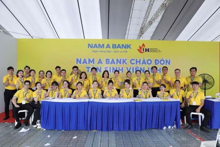 Nam A Bank - đơn vị nhiều năm đồng hành cùng ngày hội chào Tân sinh viên IUH