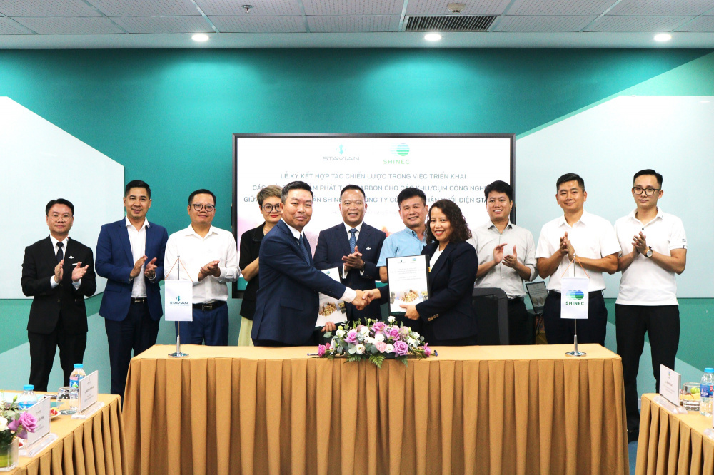 Stavian ED và Shinec ký kết hợp tác chiến lược triển khai giải pháp giảm phát thải cho khu công nghiệp