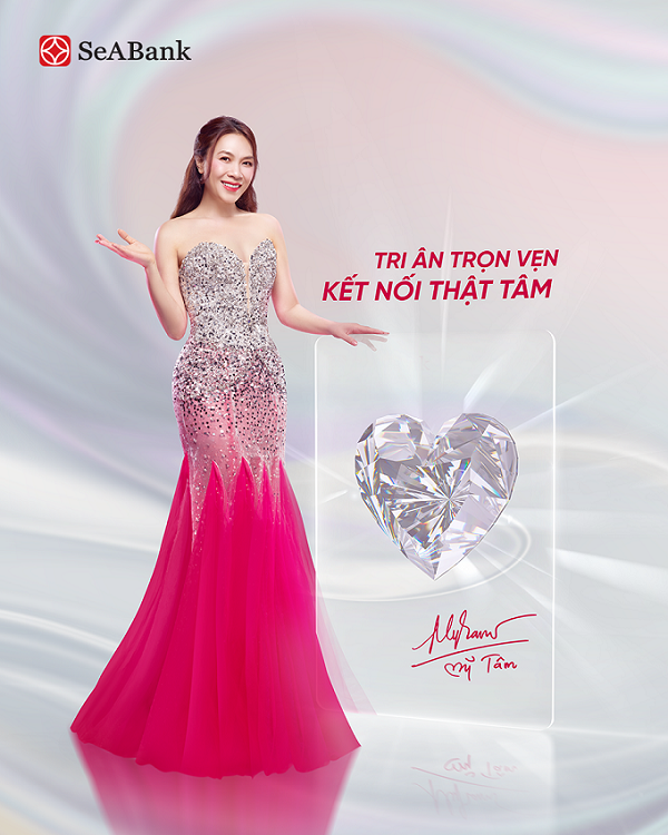 Thẻ Visa 2in1 đánh dấu sự kết hợp đặc biệt giữa SeABank và ca sỹ Mỹ Tâm - Khám phá sức hút của SeASoul