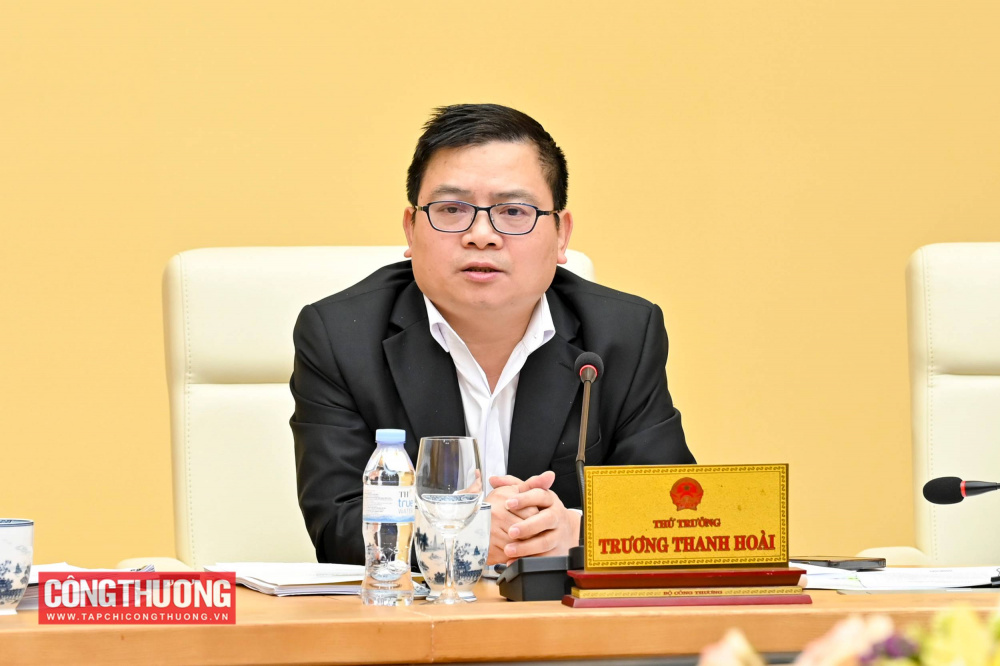 Thứ trưởng Bộ Công Thương Trương Thanh Hoài phát biểu tại Hội nghị