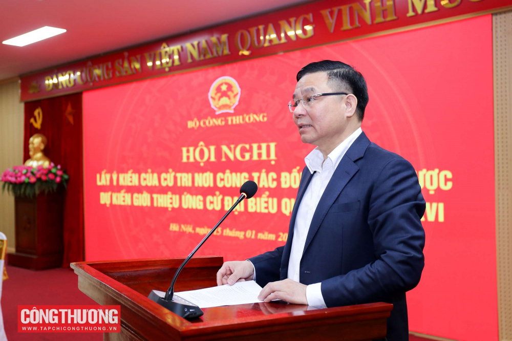 Thống nhất 100% giới thiệu Bí thư Đảng ủy, Quyền Bộ trưởng Bộ Công Thương Lê Mạnh Hùng ứng cử đại biểu Quốc hội khóa XVI