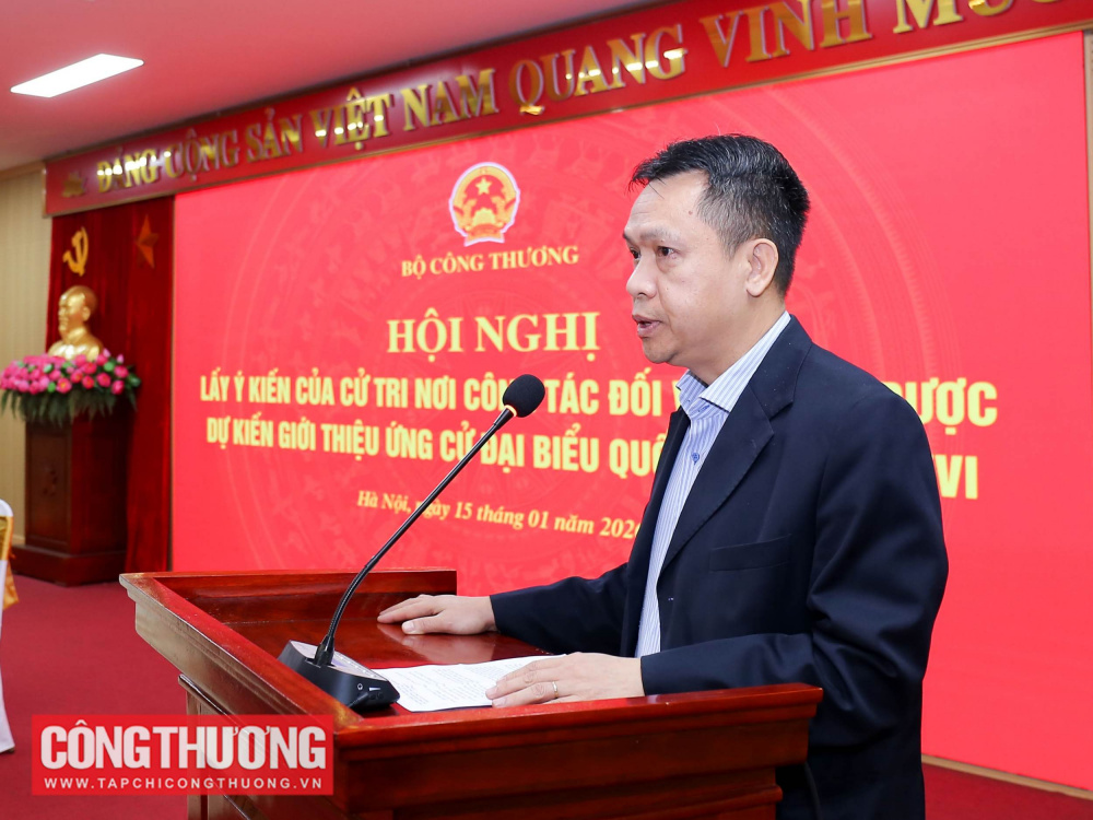 Thống nhất 100% giới thiệu Bí thư Đảng ủy, Quyền Bộ trưởng Bộ Công Thương Lê Mạnh Hùng ứng cử đại biểu Quốc hội khóa XVI