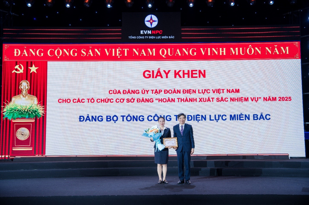 Đảng bộ EVNNPC nhận Giấy khen năm 2025